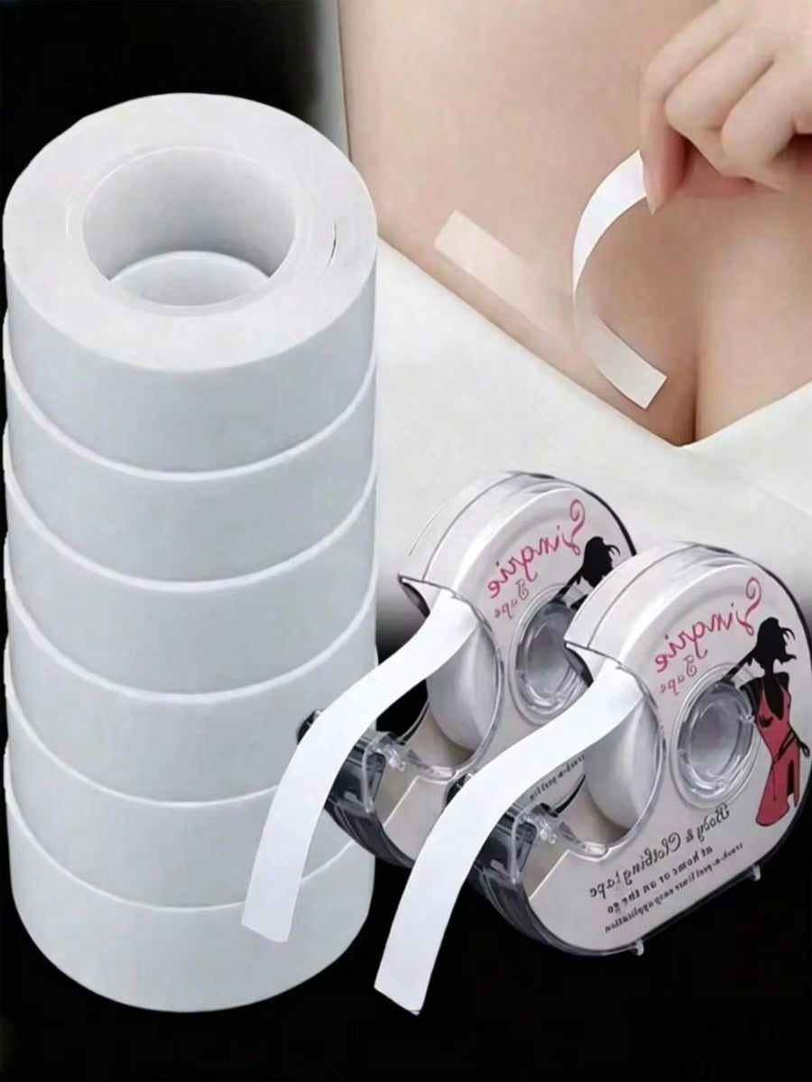 Anti-Light Double Side Tape - Suitable For Clothes Chest Paste Body Tape Double Sided Body Tape Self-Adhesive Bra Clothes Dress Shirt Secret Sticker Clear Lingerie Tape Anti-Naked Invisible Chest Patch For Women Body Skin
